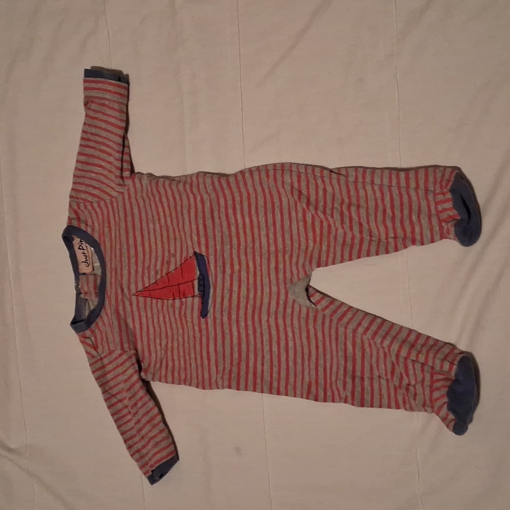 Just Pink Sailboat stripes